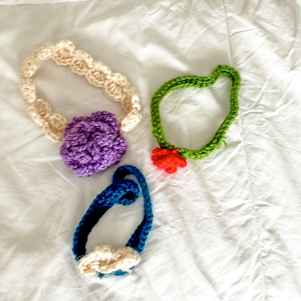 3/$20 Handmade crochet baby headbands | set of 3